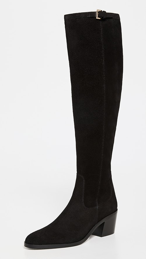 BY FAR Esteban Black Suede Leather Boots | SHOPBOP | Shopbop
