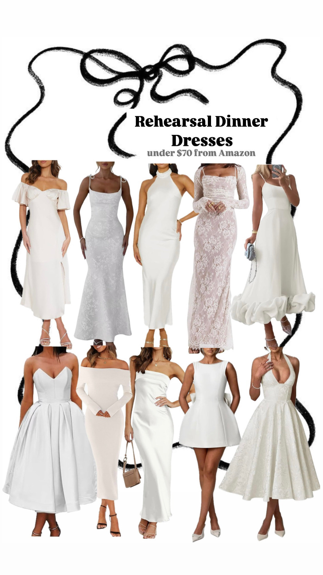 REHEARSAL DINNER 💍 Rehearsal dinner, rehearsal dinner dress, rehearsal dinner dresses, rehearsal dinner outfit, rehearsal dinner outfits, rehearsal dinner inspo, rehearsal dinner inspiration, bridal wardrobe, white dress, white dresses, engagement pictures, formal white dress, formal white dresses, bride, bride to be, 2025 bride, 2025 brides, engagement look, engagement looks, wedding dress, wedding dresses, engagement party, bachelorette party, bridal shower, bridesmaid luncheon, reception, after party, 

#LTKFindsUnder100 #LTKWedding