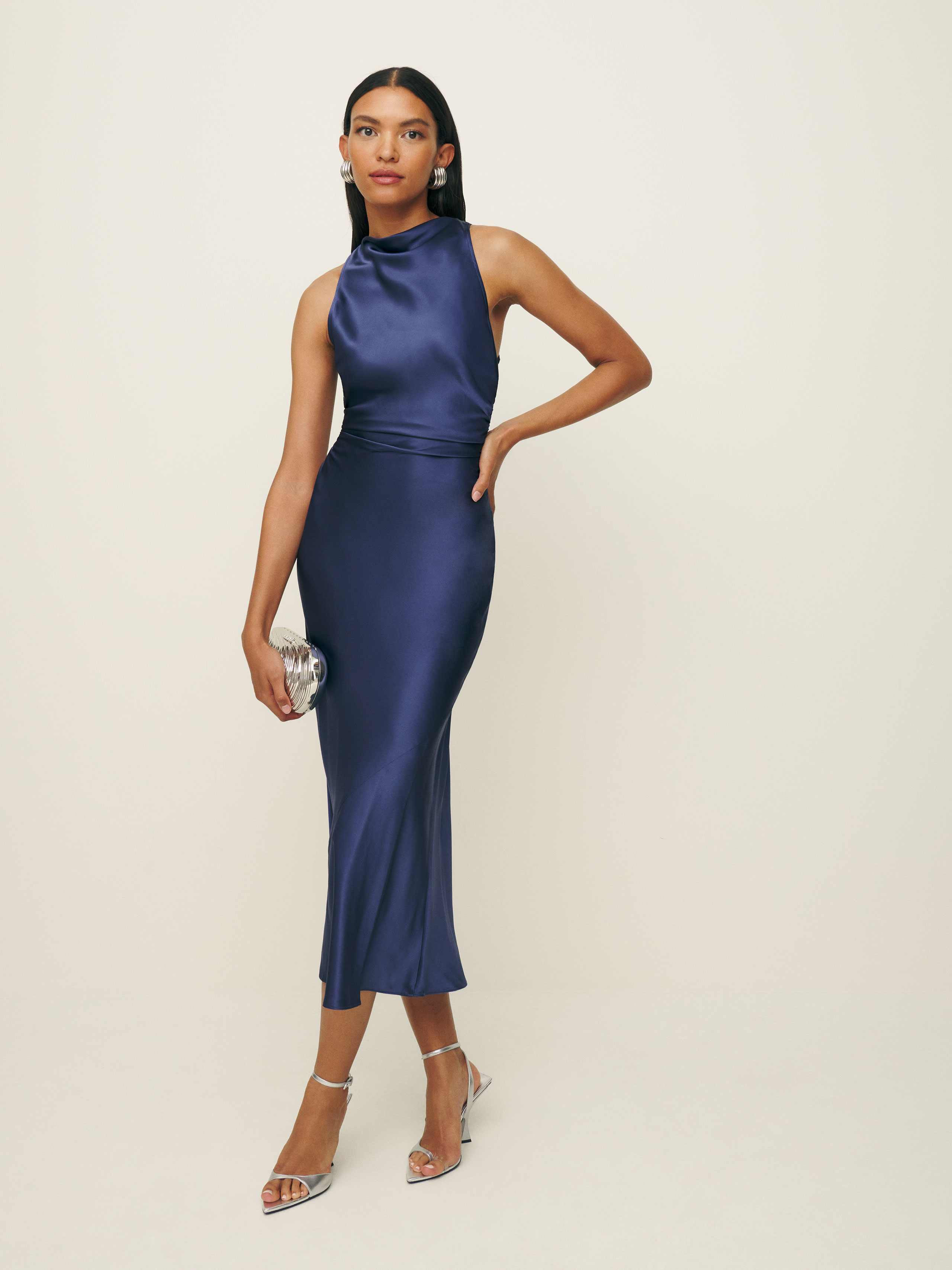 Casette Silk Dress | Reformation (Global)