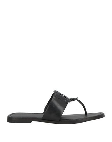 Tory Burch Woman Thong sandal Black Size 10.5 Leather | YOOX (US)