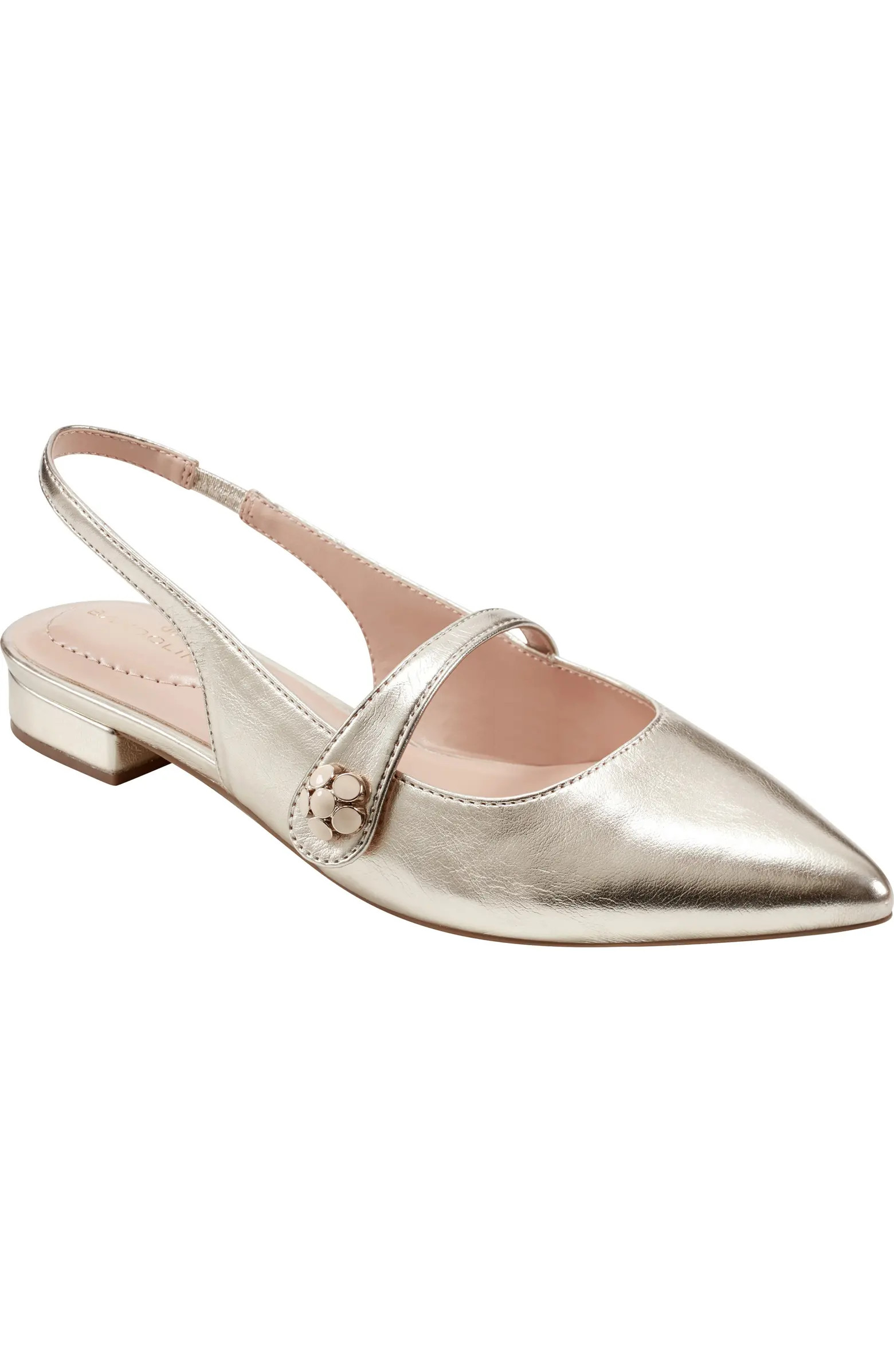 Aubriana Slingback Mary Jane Pointed Toe Flat (Women) | Nordstrom Rack