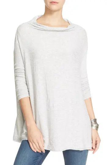 Women's Free People Lover Rib Split Back Pullover, Size X-Small - Grey | Nordstrom