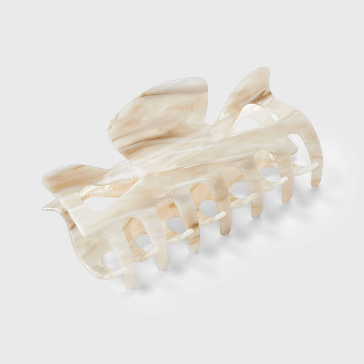 Jumbo Claw Hair Clip - A New Day™ Ivory: Marble Pattern, Acrylic & Zinc, 15+ Age | Target