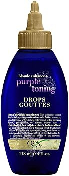 OGX Impecca-Blonde Purple Toning Drops for Blonde Enhance, 4 fl oz | Amazon (US)