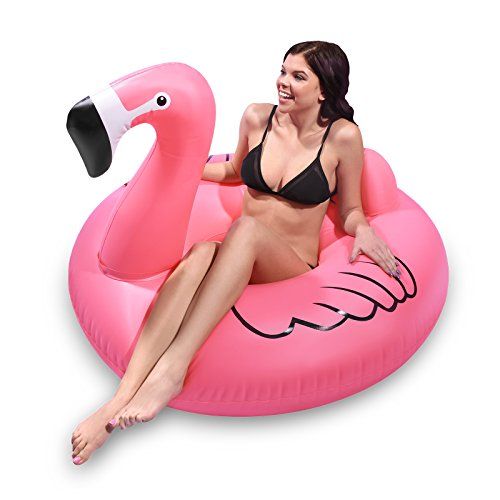 GoFloats Flamingo PartyTube Inflatable Raft, Float In Style (for Adults and Kids) | Amazon (US)