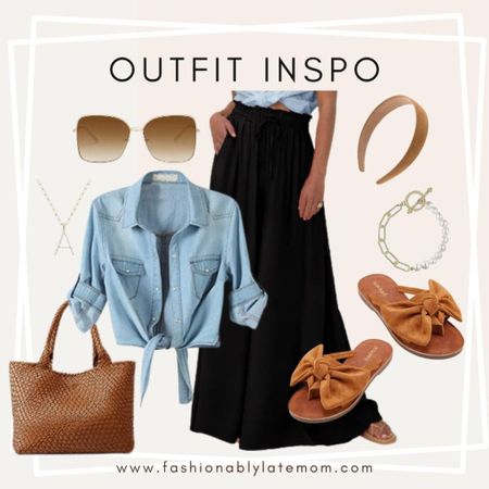 Outfit inspo! 
Sandals 
Bag 
Jewelry 

#LTKitbag #LTKshoecrush