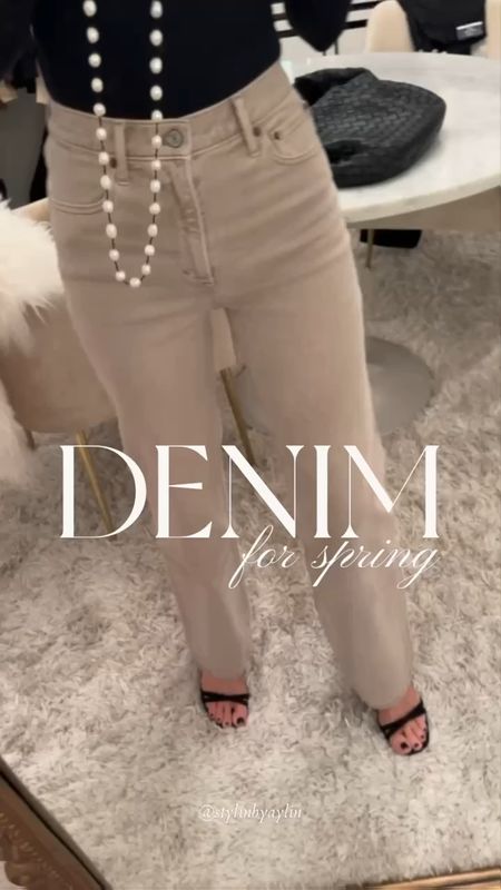 Denim for spring ✨
I’m just shy of 5’7 wearing the size 25 #StylinbyAylin #Aylin 

#LTKStyleTip #LTKSeasonal #LTKFindsUnder100