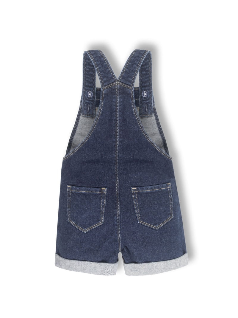 Wonder Nation Toddler Girl Denim Shortall, Sizes 12 Months - 5T | Walmart (US)