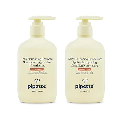 Pipette Daily Nourishing Shampoo and Conditioner Duo, Clean, Tear-Free Shampoo For Kids, Detangli... | Amazon (US)