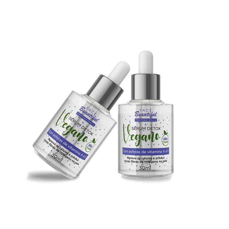 Sérum Detox Vegano FaceBeautiful 30ml | Shopee (BR)