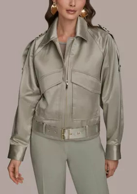 Donna Karan New York Women's Metallic Utility Jacket | Belk