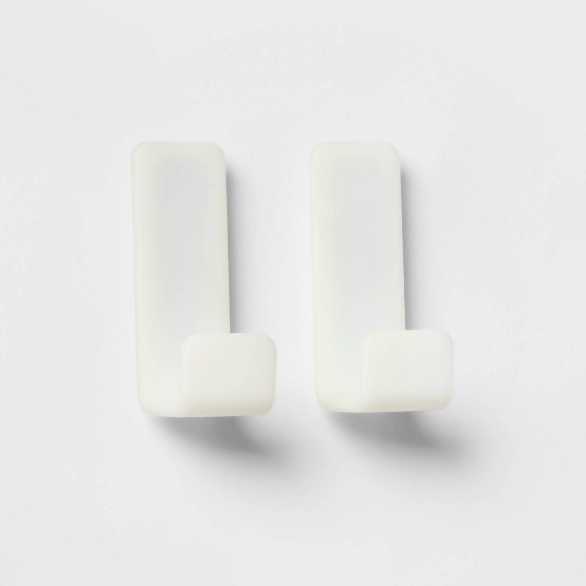 2ct Magnetic Hooks - Brightroom\u2122: Strong ABS Utility Shelf Parts, Small White Pegboard Hooks... | Target