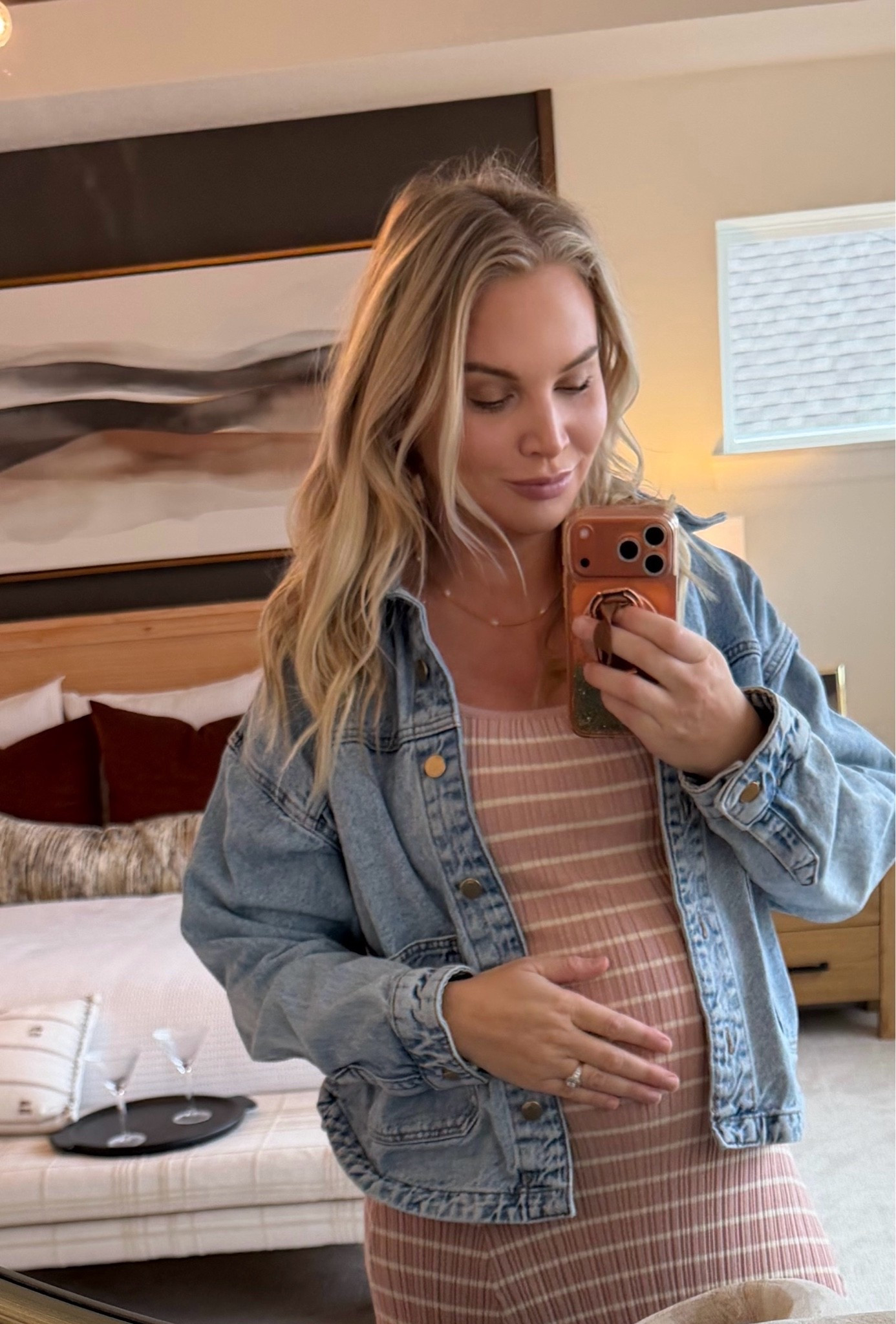 Maternity dress, pink dress, summer, work, wedding, party, baby shower, pink blush, jean jacket

#LTKmomlife #LTKBump #LTKootd