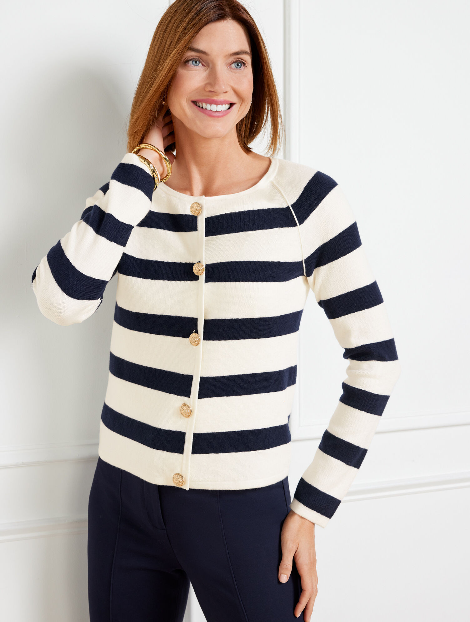 Striped Sweater Jacket | Talbots