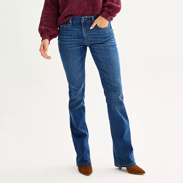 Women's Sonoma Goods For Life® Supersoft Midrise Straight-Leg Jeans | Kohl's