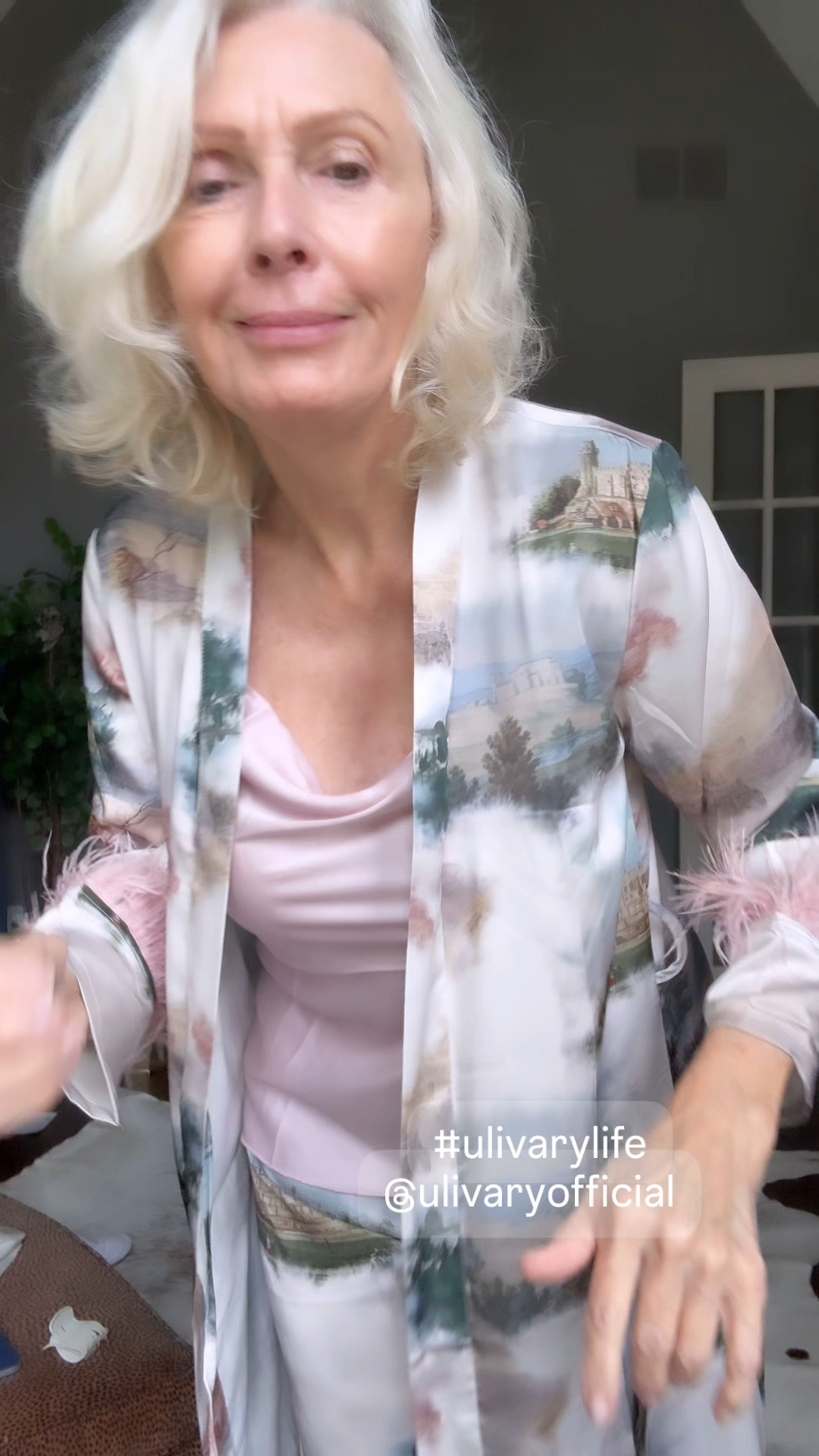 Such a great find!  This  trio is going to have many lives on my trip. The fabric is lightweight polyester and spandex for a silk like feel.  Just fantastic. The Cami can be worn alone with jeans. The robe is drama  including beautiful ostrich detail on the sleeve .Try wearing it over a bathing suit,  or with skinny jeans or leggings and the cami. You also have comfy pants to lounge around in !  you’re all set. I’m in a size small.

#LTKTravel #LTKVideo #LTKStyleTip