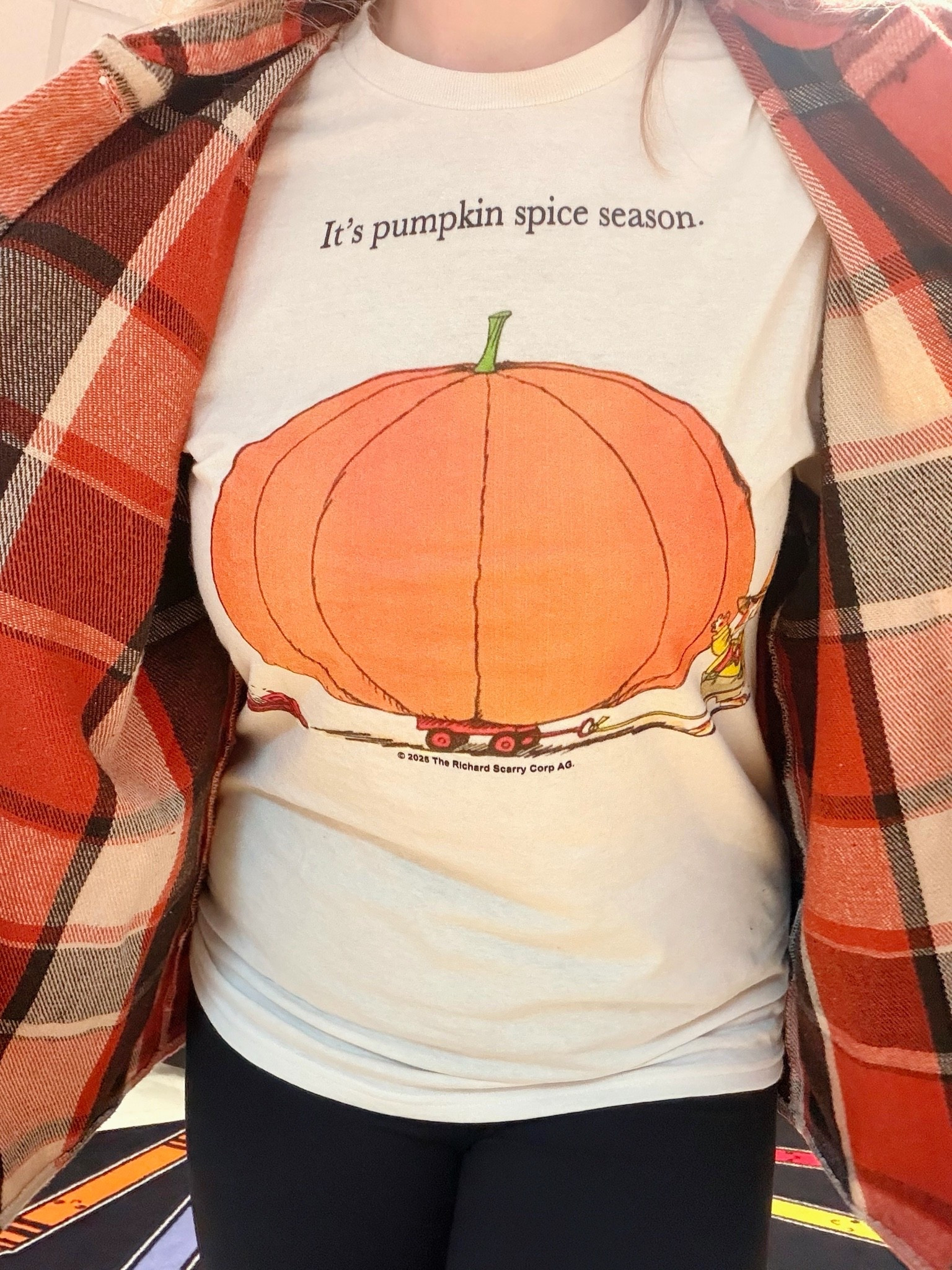 Richard Scarry Pumpkin Spice tee