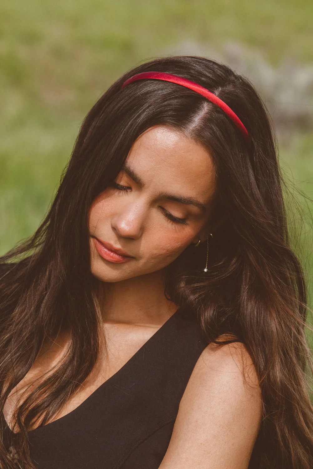 Ruby Red Silky Headband | Shop Andi