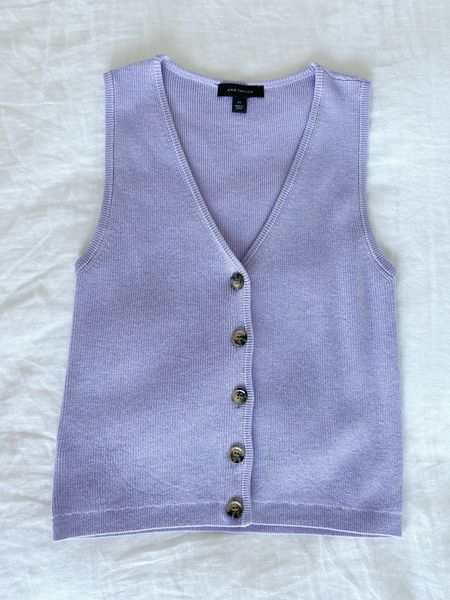 A closer look at this sweet summer sweater vest for only $79!

#AnnTaylor
#purplevest
#lavendersweater
#businesscausal
#summerstyle

#LTKSeasonal #LTKfindsunder100 #LTKstyletip