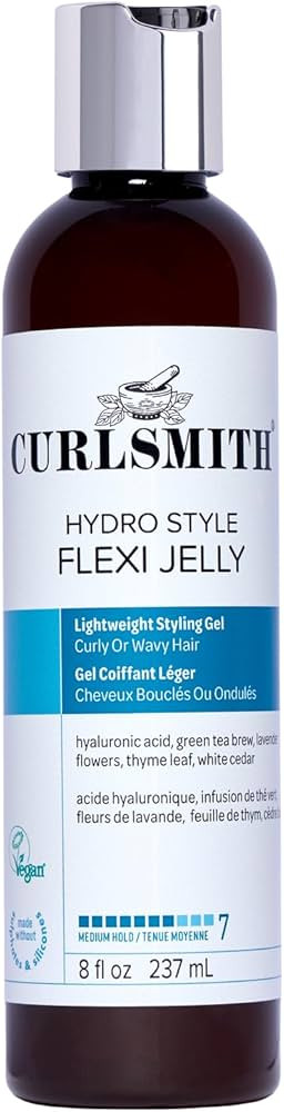 CURLSMITH Hydro Style Flexi - Curl Defining, Medium Hold Jelly Styler, For Bouncy Curls, For All ... | Amazon (US)