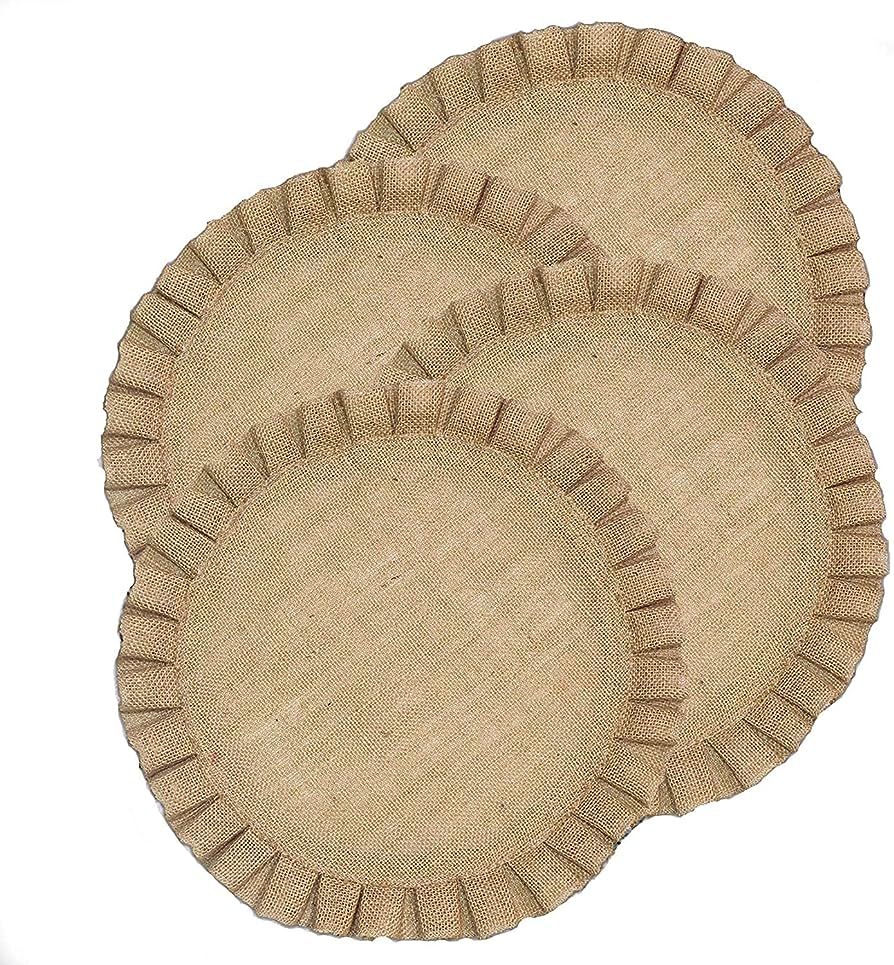 Handmade Round Table Placemats - Vintage Mats for Parties, Dining Table, Coasters - Decorative Pl... | Amazon (US)