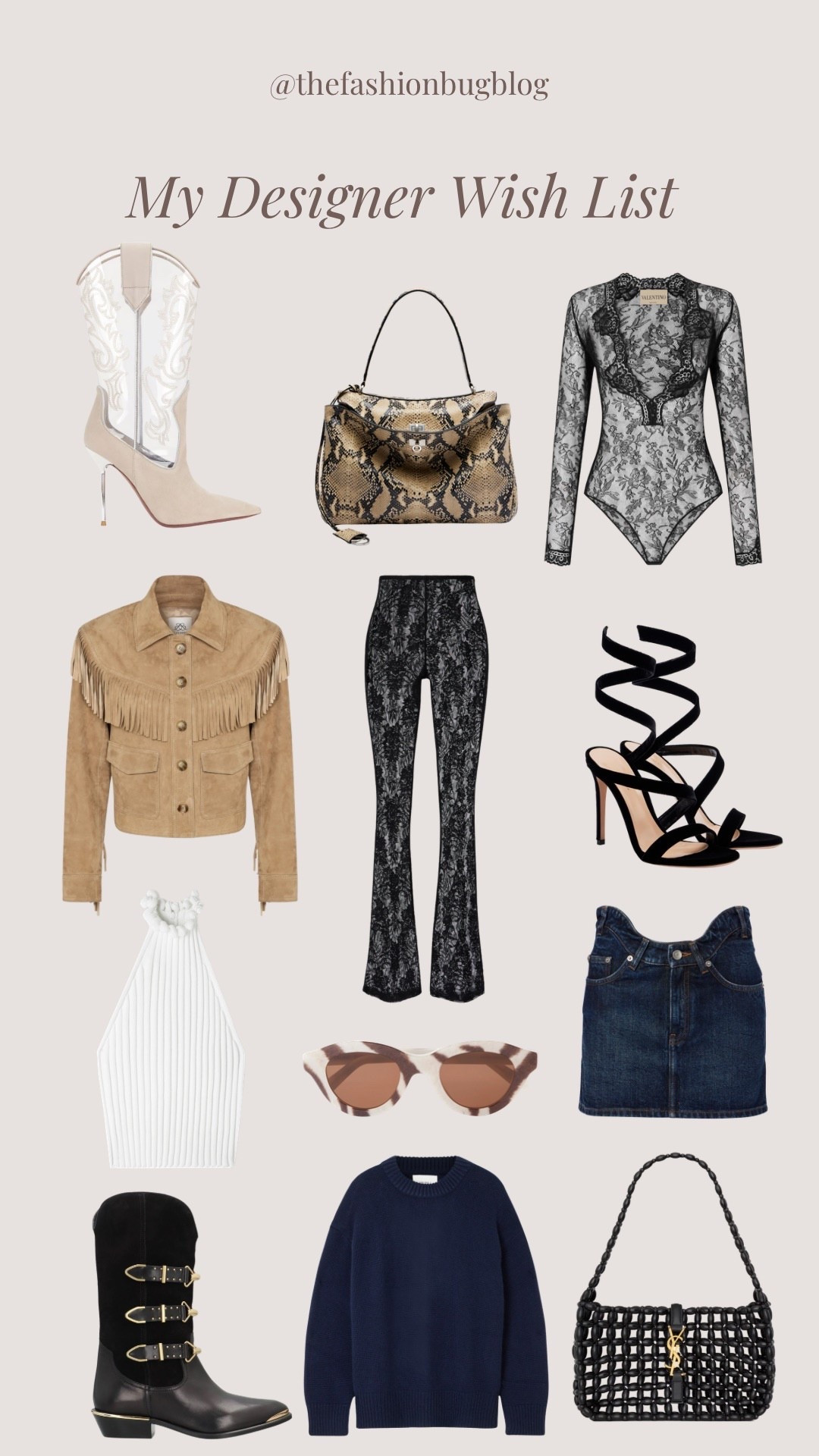 Designer luxury wish list 