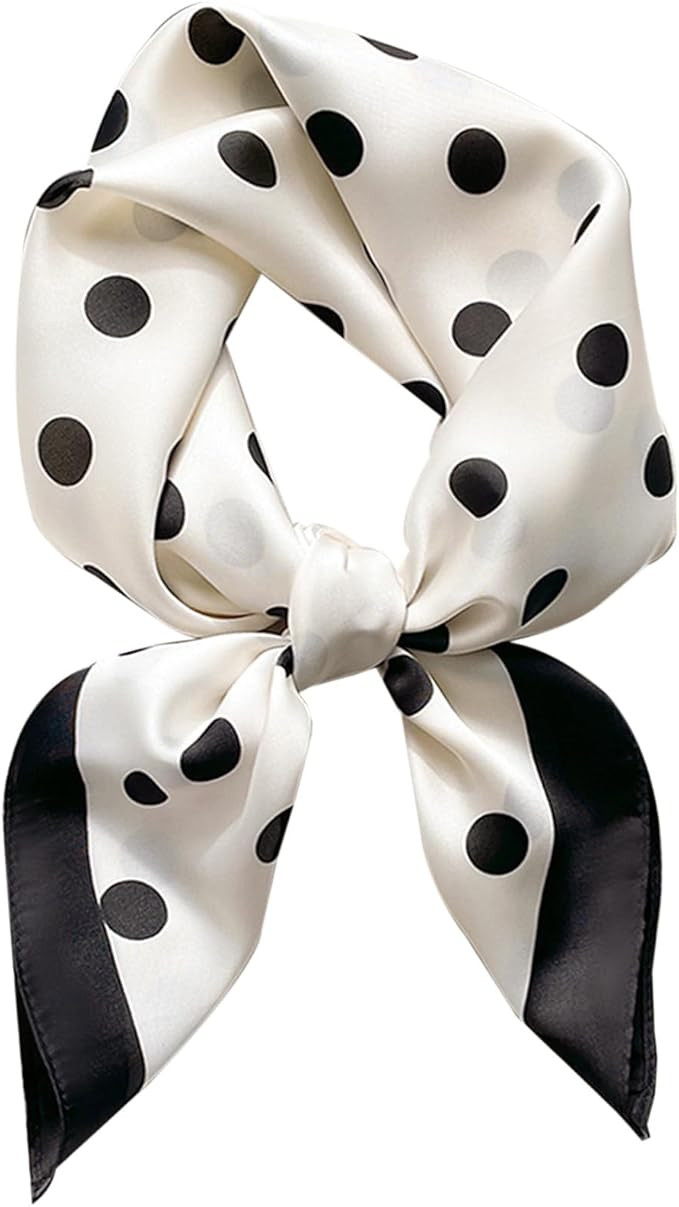 Dailyacc Hair Bandanas Scarf For Women Lightweight Fashion Neck Silk Satin Head Scarves For Sleep... | Amazon (US)