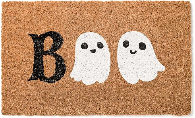 Daphne's Curations Boo Ghost Halloween Doormat 24"x48"– Cute Ghost Face Coir Mat in 5 Sizes –... | Amazon (US)