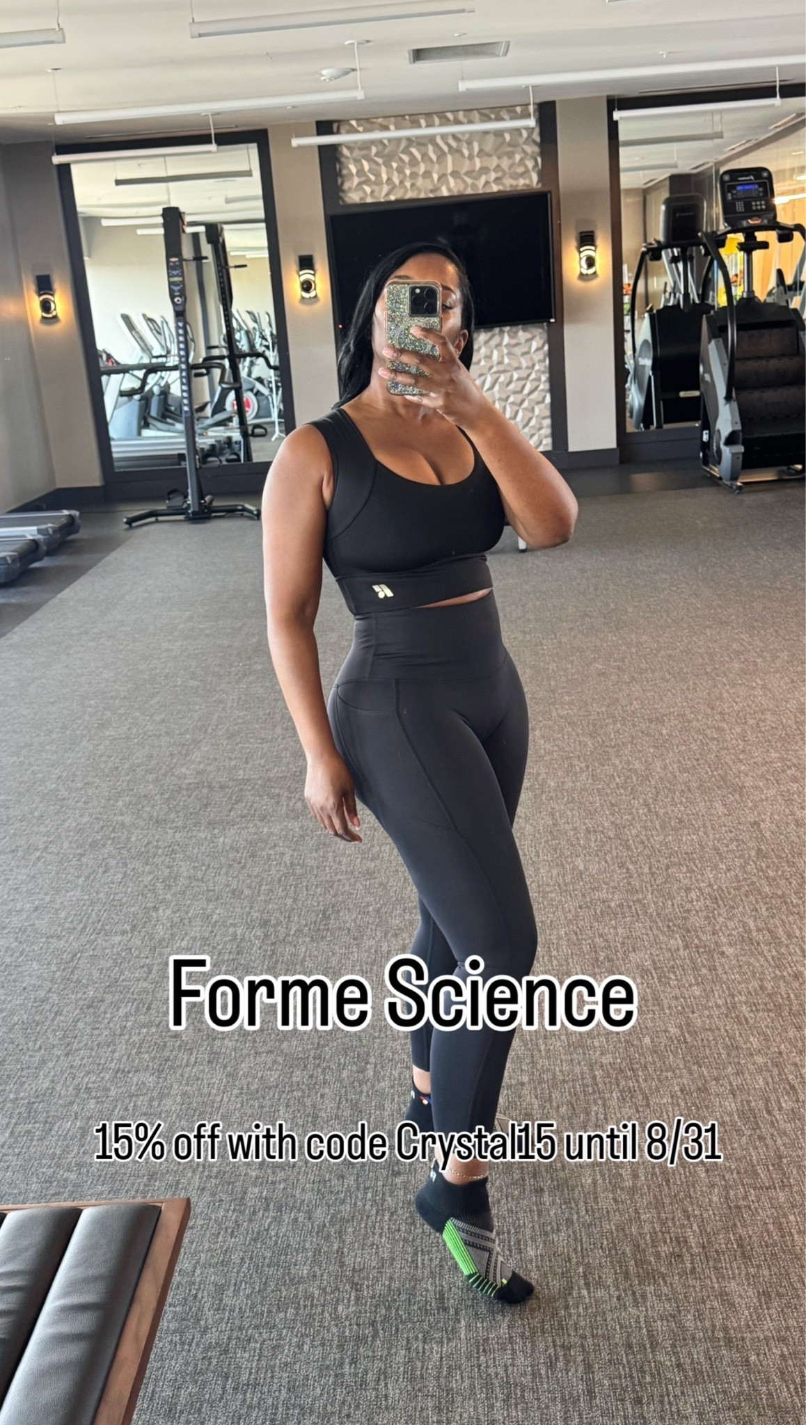 If there’s one thing you need to have on deck year-round, it’s this set by Forme Science that is helping with my posture and form while I navigate through my daily routines. @forme 

I’m wearing the Collagen Power Bra (Noir) and Sculpt Leggings with pockets (Obsidian) in a size M and I have on the Arch Booster socks. 

Check your Forme Science posture score via the link below:

https://forme.science/pages/posture-score

Use coupon code Crystal15 to get 15% off through August 31st! 

#formescience #forme #formesciencepartner

#LTKfitnessgoals #LTKActive #LTKootd