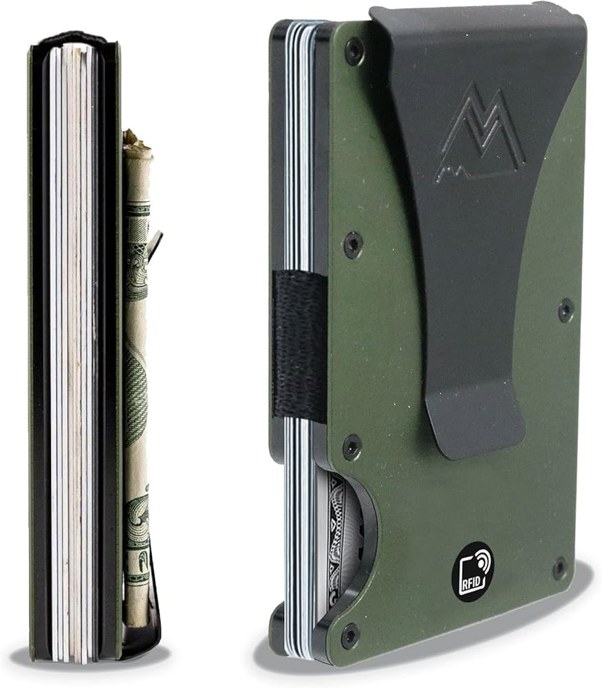 Mountain Voyage Minimalist Wallet for Men - Slim RFID Wallet I Scratch Resistant, Credit Card Hol... | Amazon (US)