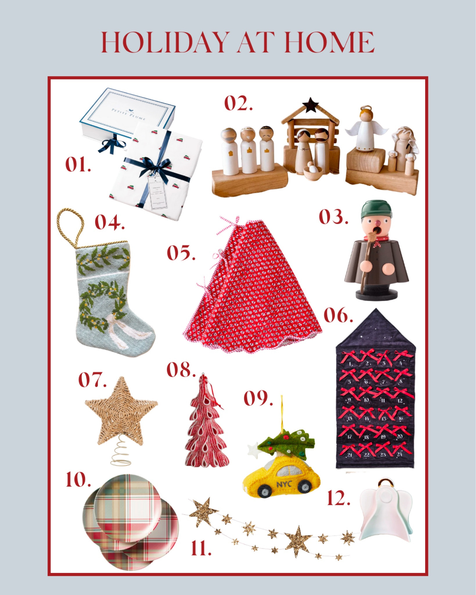 Holiday home finds. Christmas decor, tree skirts, advent calendars. 

#LTKSeasonal #LTKHoliday #LTKhome