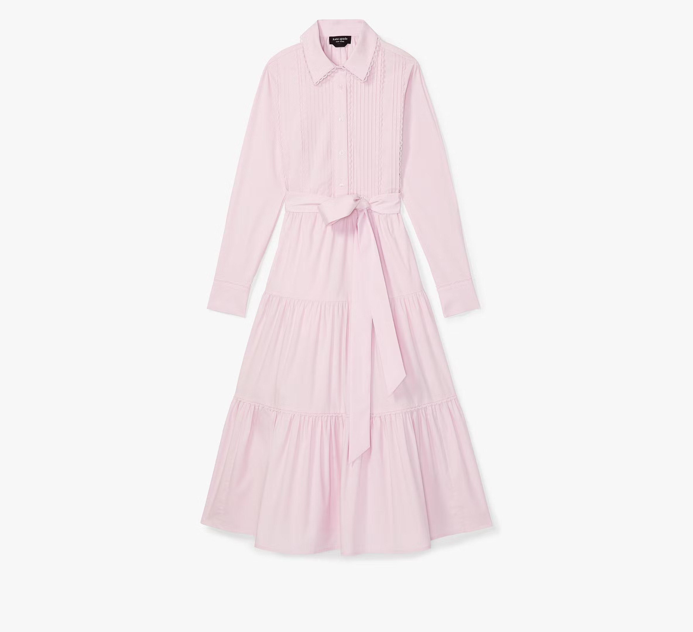 Kate Spade Pintuck Tiered Shirt Dress, Pink Lemonade - XXS | Kate Spade (US)