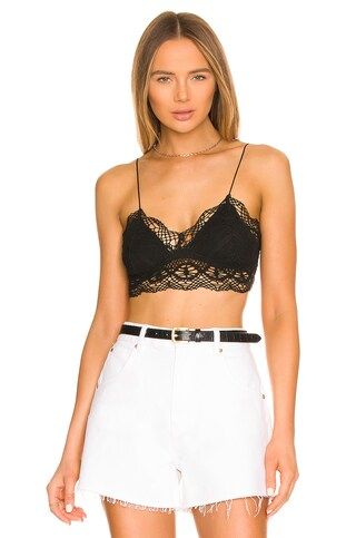 Free People Mariana Bralette in Black from Revolve.com | Revolve Clothing (Global)