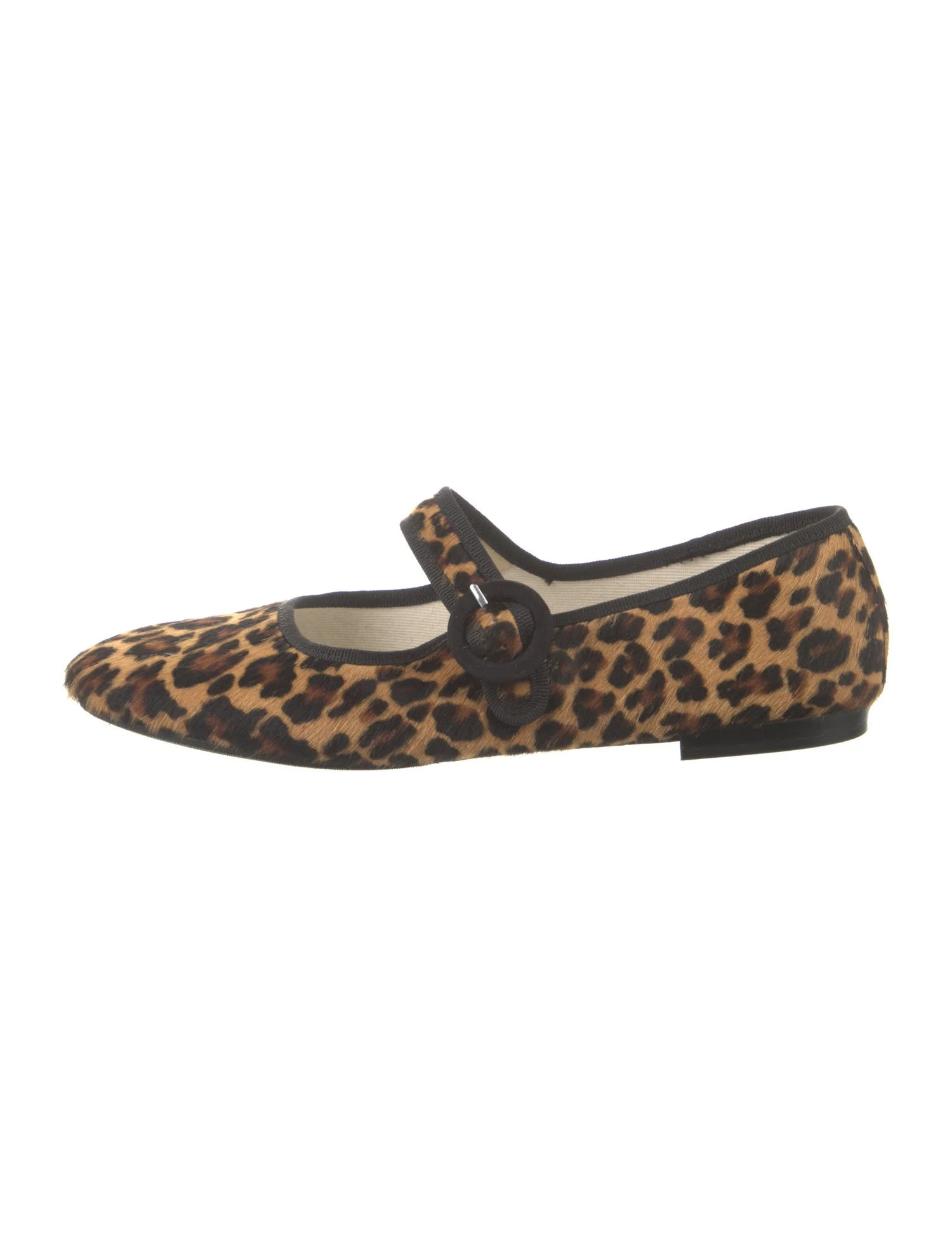 Ponyhair Animal Print Mary Jane Flats | The RealReal