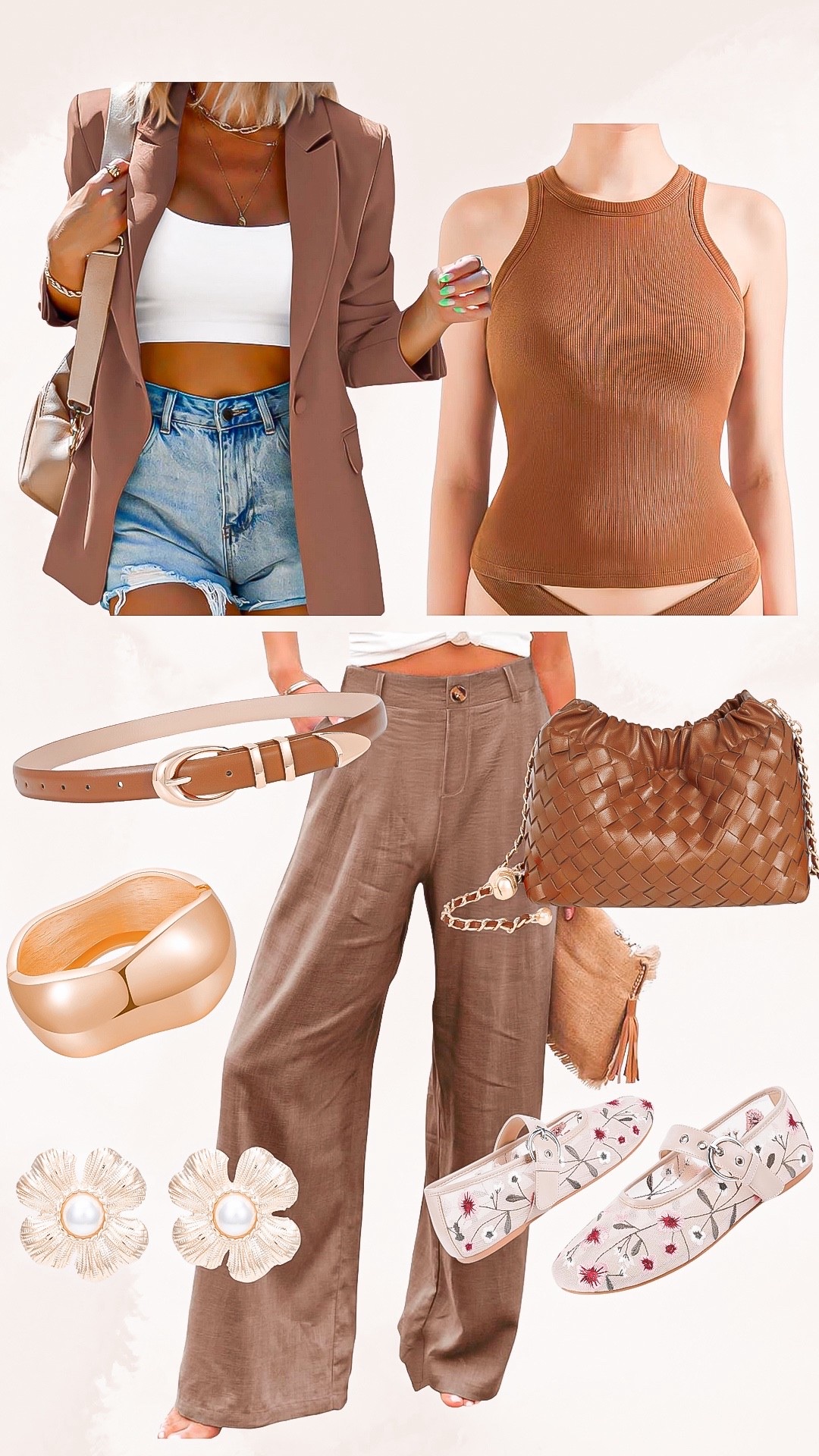 Amazon outfit idea 🤎🤍

Blazer, tank top, pants, workwear, Amazon accessories, monochrome outfit, office outfit 

#LTKootd #LTKWorkwear #LTKgrwm