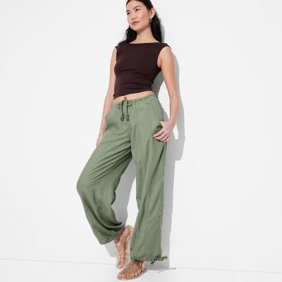 Women's Utility Beach Pants - Wild Fable™ Sage Green M | Target