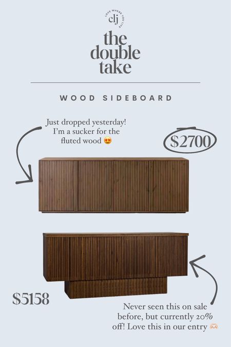 The Double Take: Wood Sideboards

#LTKsalealert #LTKstyletip #LTKhome