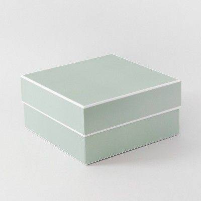 Large Square Box Solid Mint with White Edge - Sugar Paper&#8482; + Target | Target