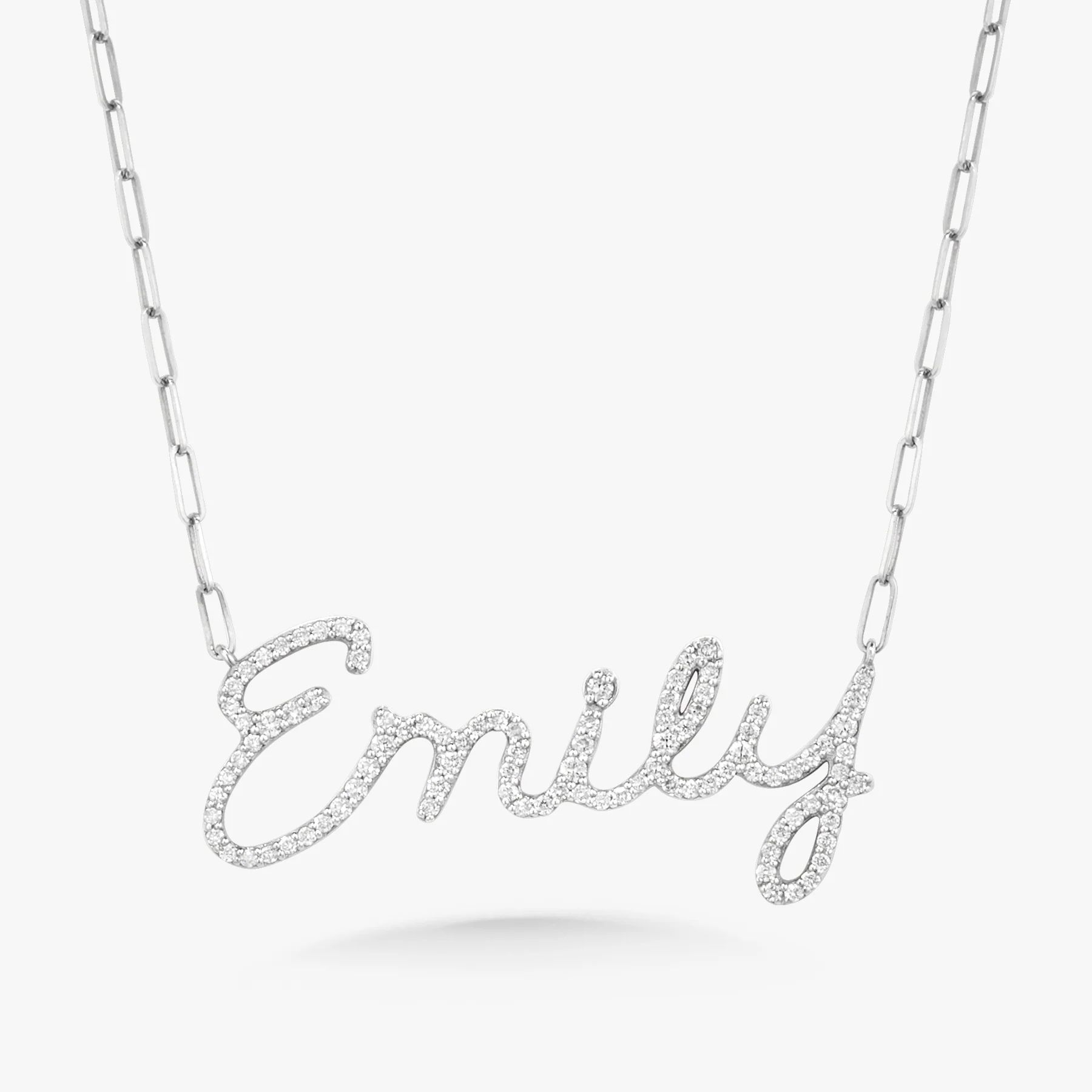 Custom Handwritten Diamond Name Necklace | RW Fine Jewelry