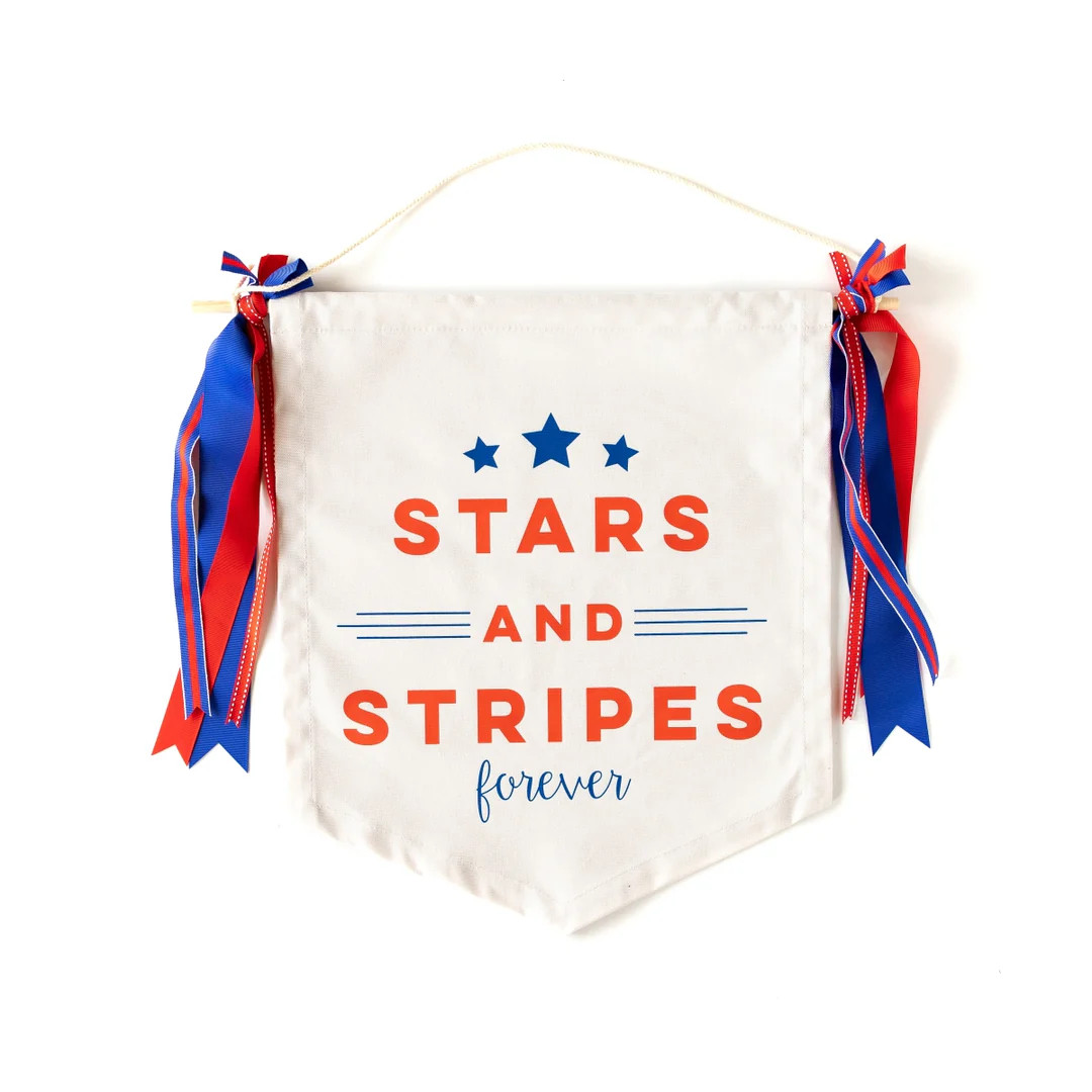 Stars & Stripes Canvas Banner | My Mind's Eye