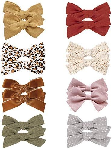 Baby Girl Hair Bow Clips Barrettes, Assorted Hair Accessories Alligator Clip for Little Girls Tod... | Amazon (US)