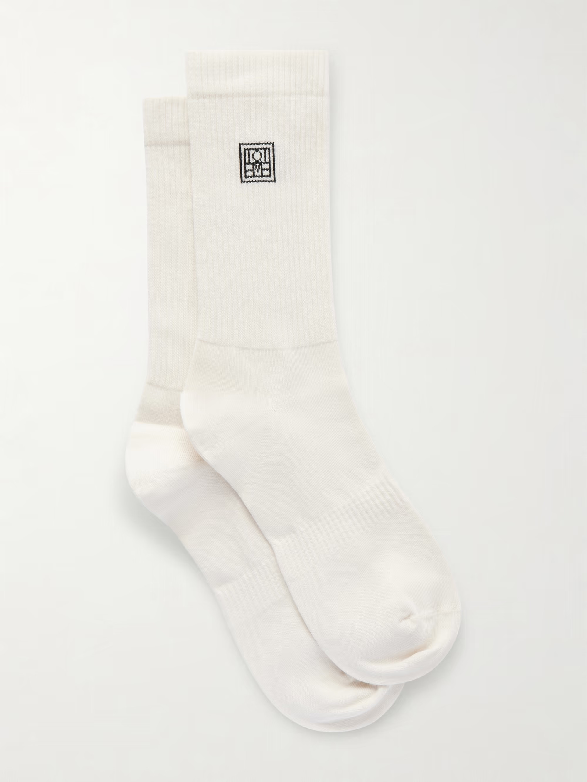 Embroidered ribbed cotton-blend socks | NET-A-PORTER (US)