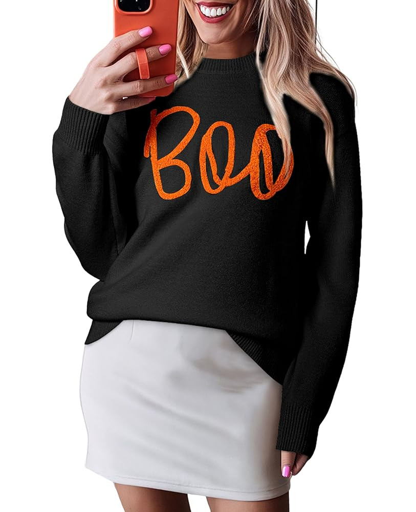 SELINK Women's Valentines Sweater Crew Neck XOXO Heart Print Casual Long Sleeve Pullover Tops Swe... | Amazon (US)