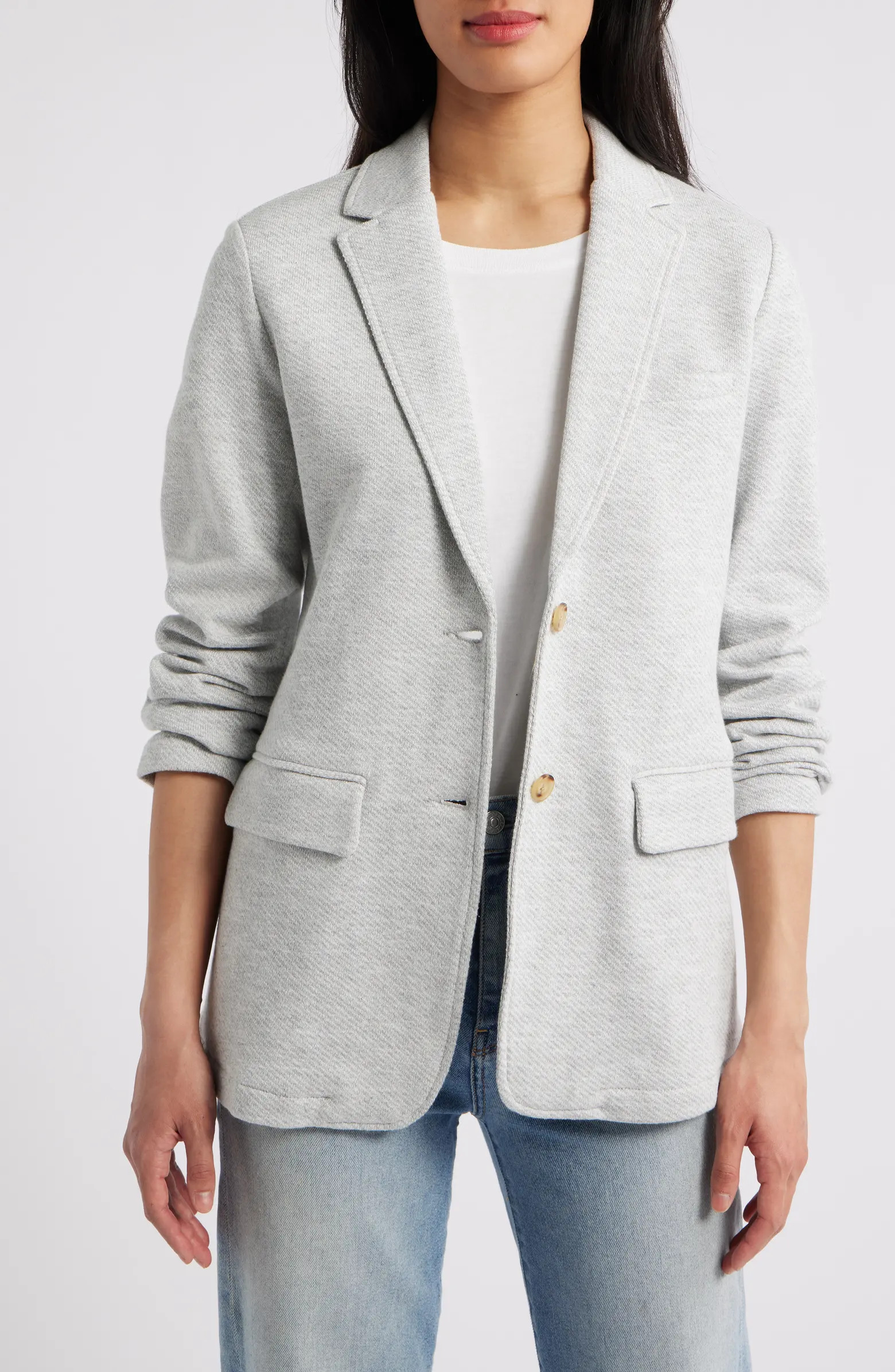 Inlet Cotton Blend Knit Blazer | Nordstrom