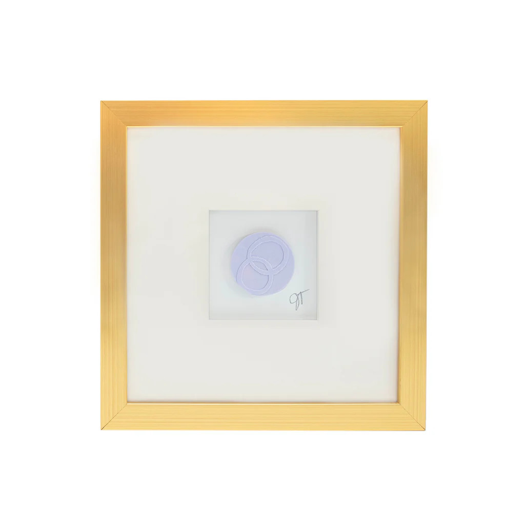 Black Jack Intaglio - lavender - 2 circle | Jenn Thatcher Art