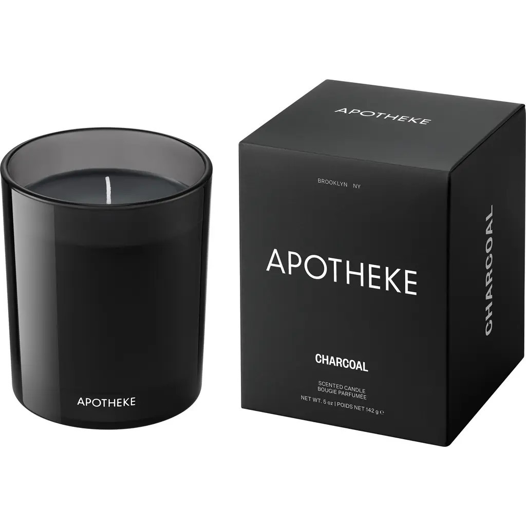 APOTHEKE Charcoal Petite Scented Candle in Black at Nordstrom | Nordstrom