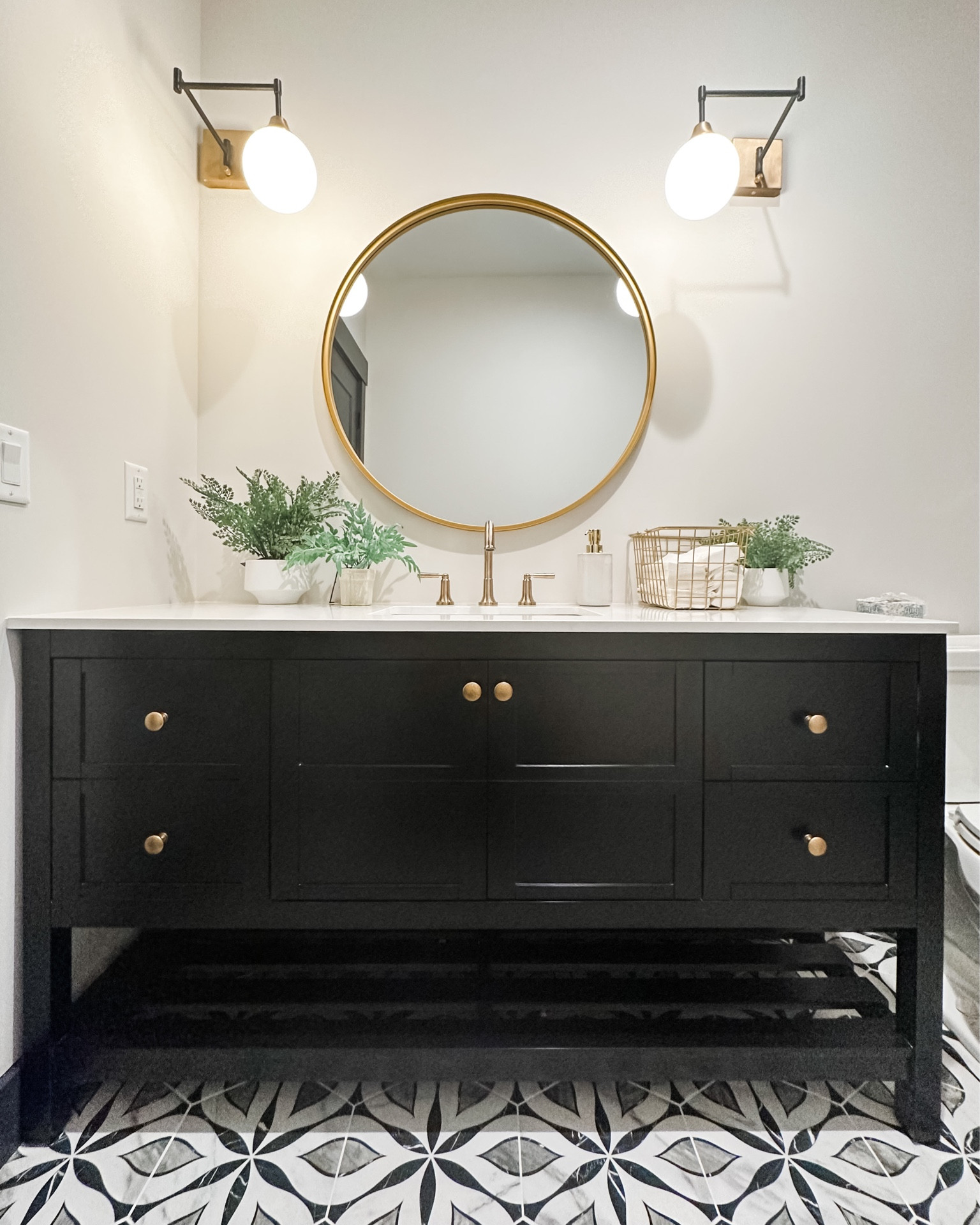 With so many gorgeous vanity options like this one from Pottery Barn, a bathroom or powder room update can br a fairly easy and affordable refresh to your home!🚽

#LTKhome