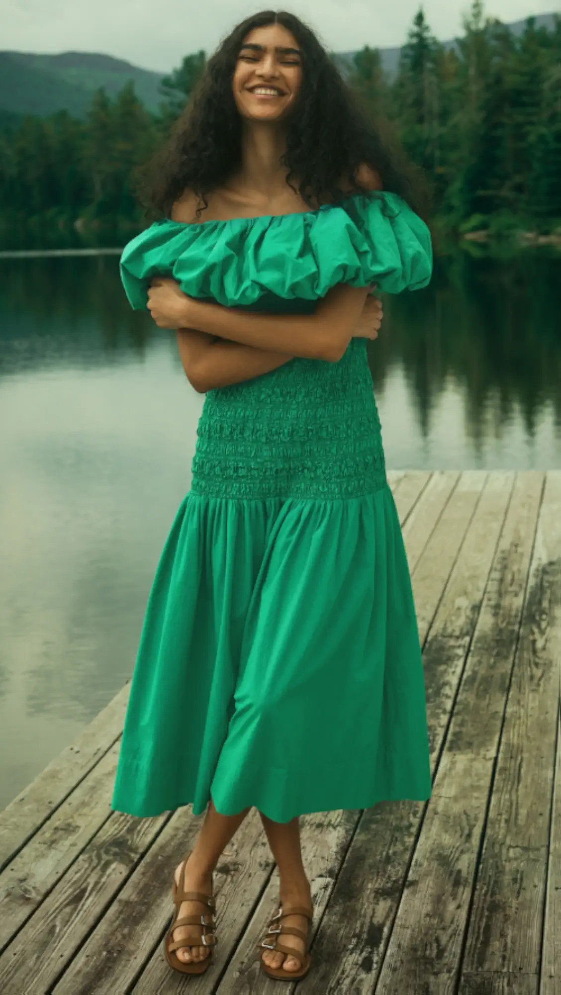 Sea Juni Garment Dye Off Shoulder Dress | Shopbop | Shopbop