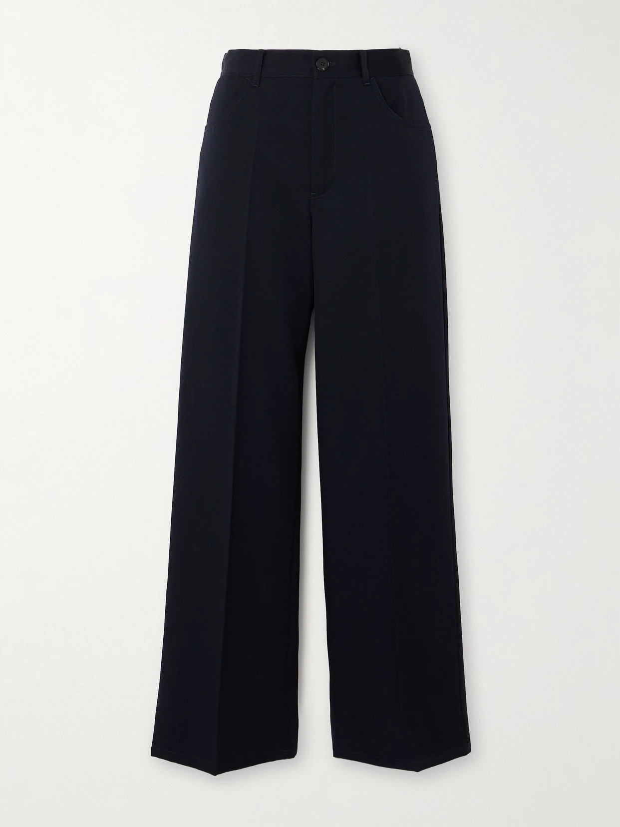 Jil Sander - Wool-gabardine Straight-leg Pants - Blue | NET-A-PORTER (US)