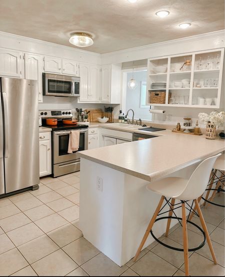 Interior design ideas for small homes
White kitchen with stainless steel appliances - beautiful by b drew Barrymore small appliances 

#LTKhome